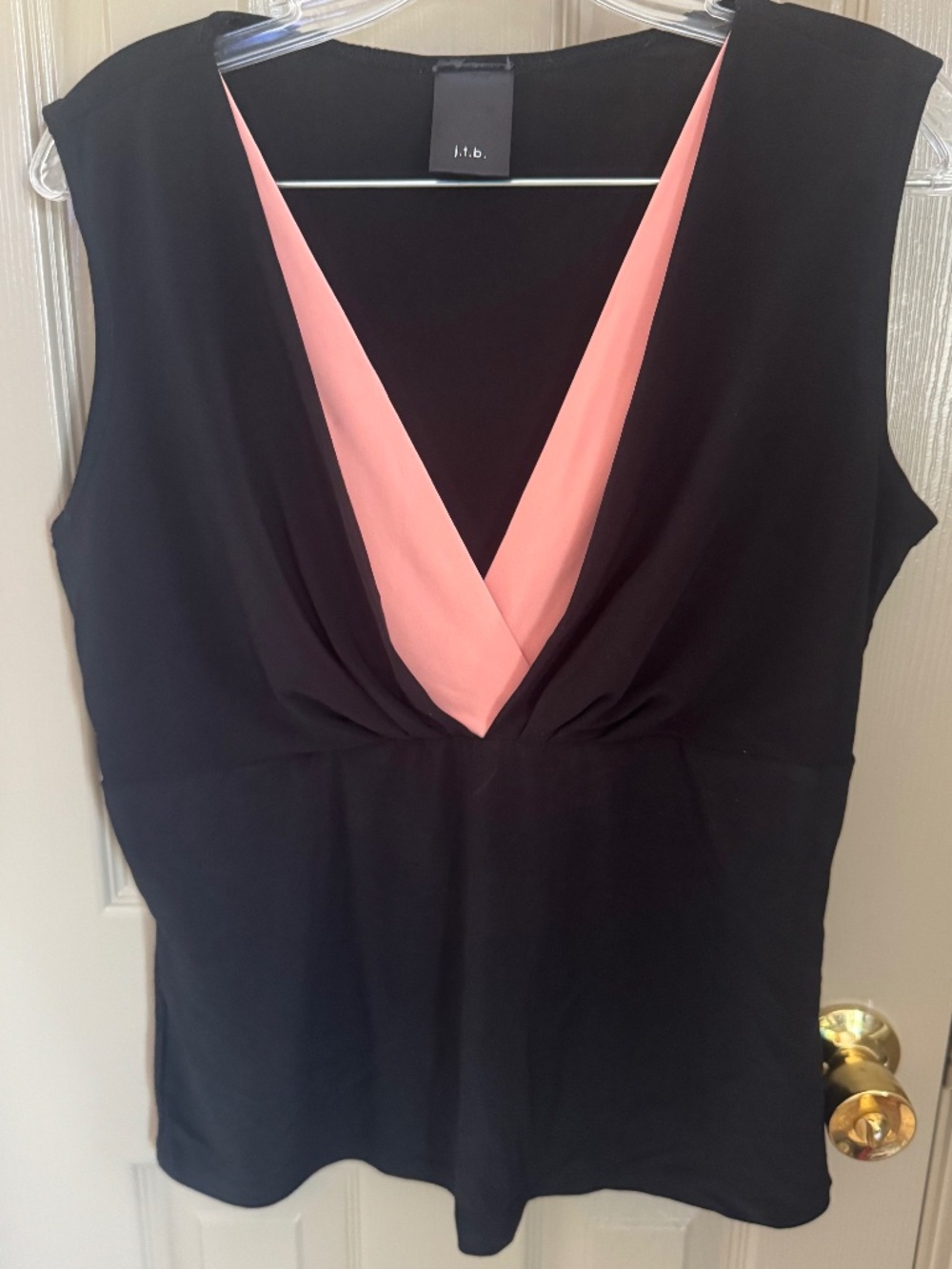 Women's j.t.b. black tank top sz XL